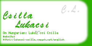 csilla lukacsi business card